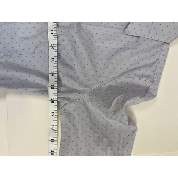 Express Design Studio Womens 3/4 Sleeve Collared Button up Shirt Blue Sz S - Picture 8 of 11